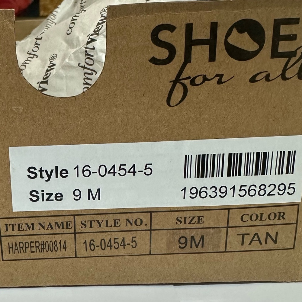 CONFORTVIEW Harper Tan Back Zip Wedge Sandals Sz 9M - Picture 9 of 12